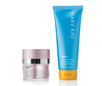 TimeWise Repair® Volu-Firm® Day Cream Sunscreen Broad Spectrum SPF 30 and Mary Kay After Sun Replenishing Gel